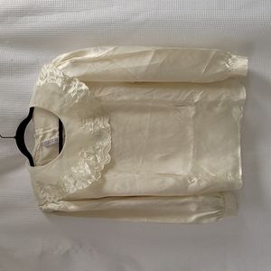 Laura and Jayne Ivory Blouse